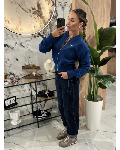 Spodnie jeansowe banany By o la la...! ciemny jeans