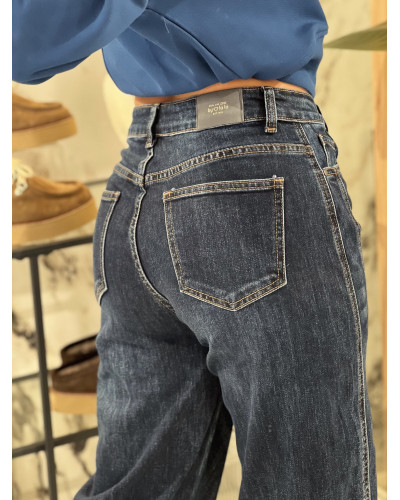 Spodnie jeansowe banany By o la la...! ciemny jeans