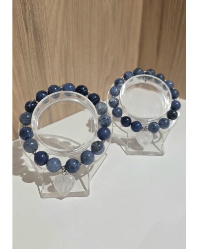 Bransoletka Despina z kryształowym sercem By o la la...! denim