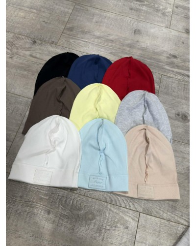 Czapka prążkowana z przeszyciem By o la la...! denim