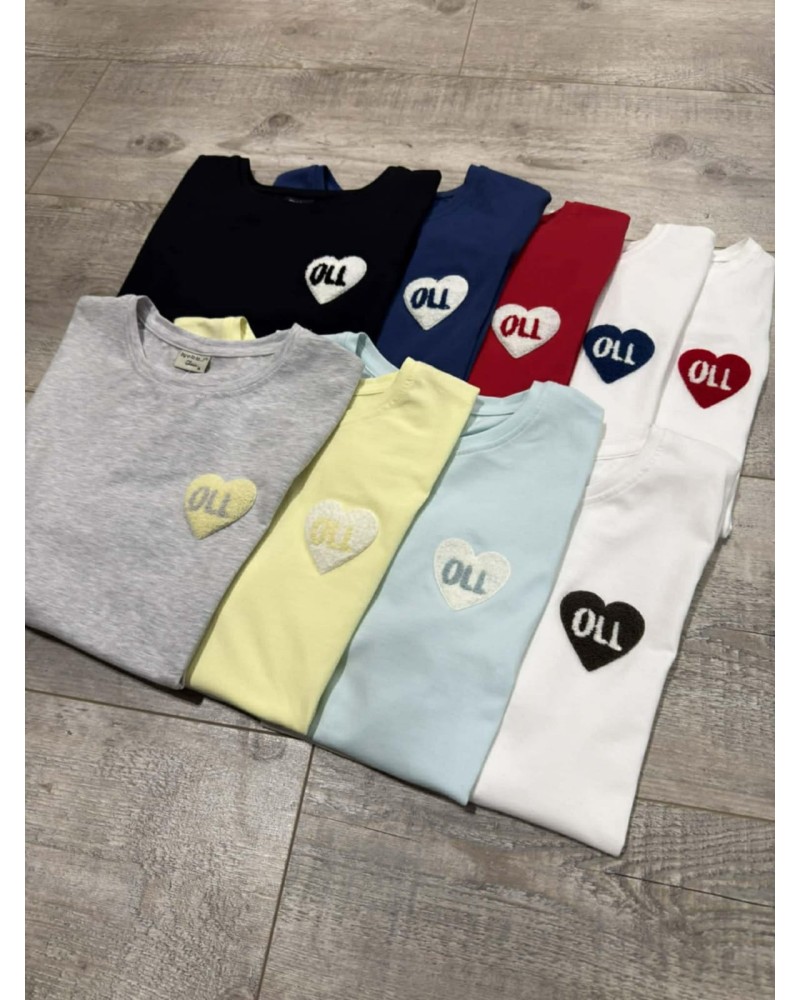 T-shirt z logowanym serduszkiem By o la la...! sunshine