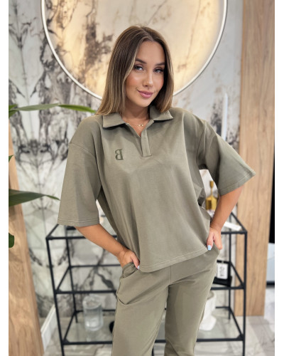 Bluzka polo By o la la...! olive