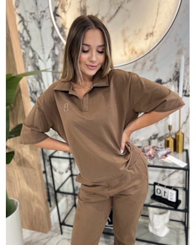 Bluzka polo By o la la...! korzenna