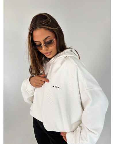 Bluza z kapturem La Milla śmietankowa