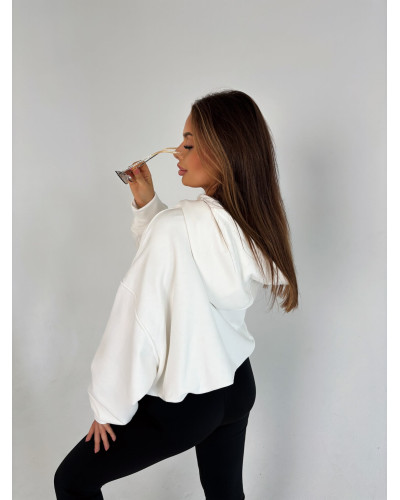 Bluza z kapturem La Milla śmietankowa