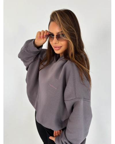 Bluza z kapturem La Milla szara