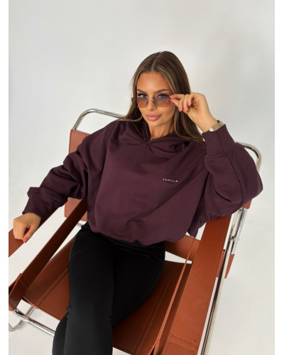 Bluza z kapturem La Milla czekoladowa