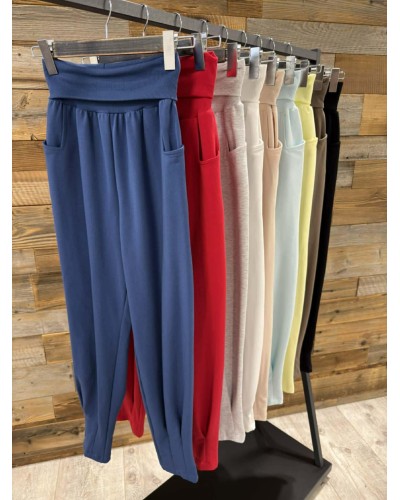 Spodnie dresowe z wywijaną gumką By o la la...! sunshine