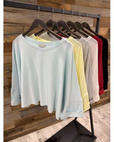 Bluzka nietoperz By o la la...! szary melanż