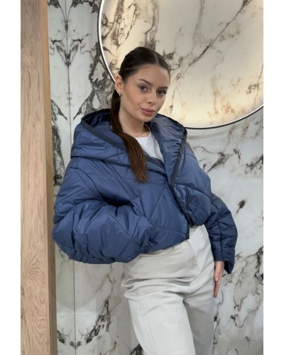 Pikowana kurtka z bufiastym rękawem By o la la...! jeans