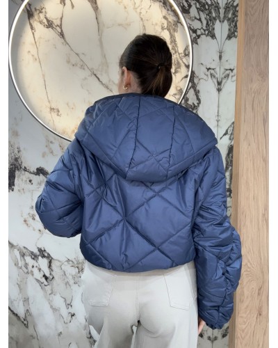 Pikowana kurtka z bufiastym rękawem By o la la...! jeans