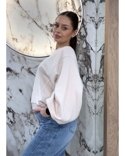 Bluza z przeszyciami By o la la...! nude