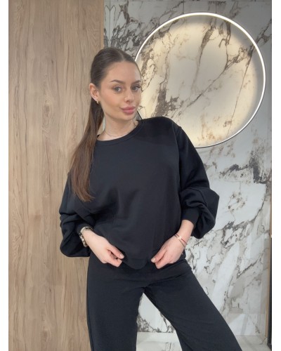 Bluza z przeszyciami By o la la...! czarna