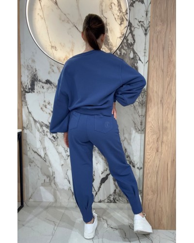 Spodnie dresowe z wywijaną gumką By o la la...! denim