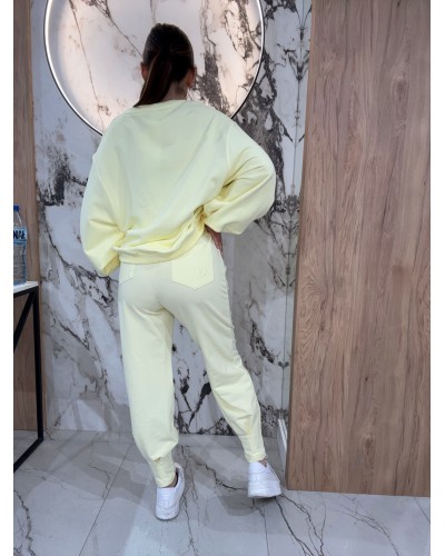 Spodnie dresowe z wywijaną gumką By o la la...! sunshine