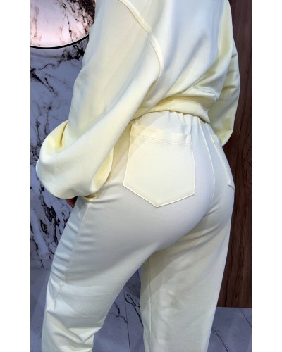 Spodnie dresowe z wywijaną gumką By o la la...! sunshine