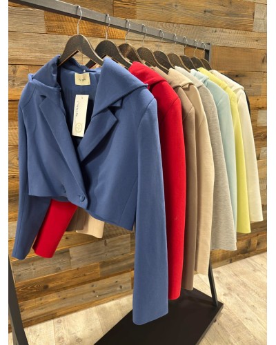 Marynarka krótka z odpinanym kapturem By o la la...! nude