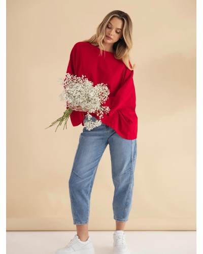 Bluzka nietoperz By o la la...! red kiss