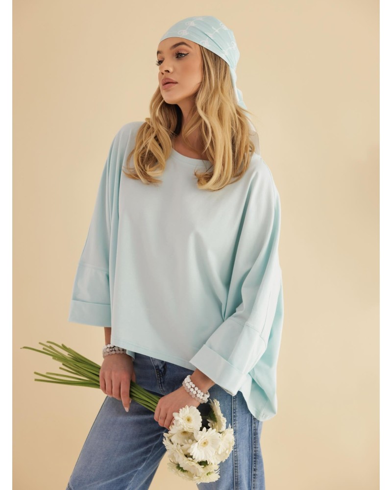 Bluzka nietoperz By o la la...! blue mint