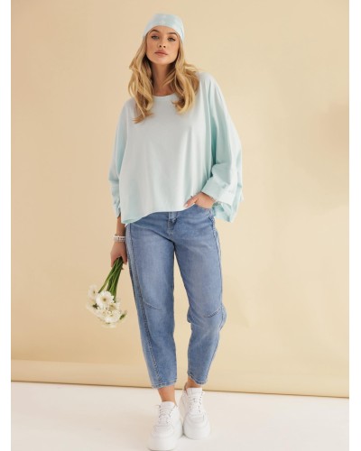 Bluzka nietoperz By o la la...! blue mint