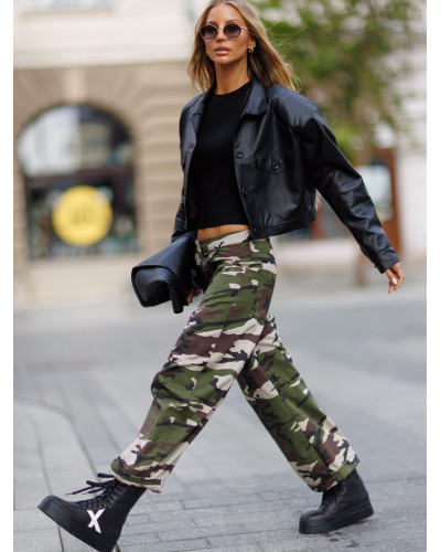 Spodnie moro By o la la...! olive