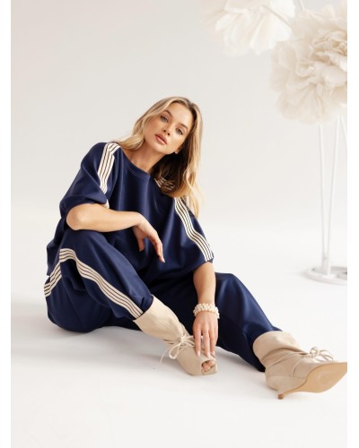 Komplet dresowy 4 paski By o la la...! denim