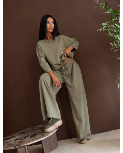 Komplet dresowy By o la la...! olive