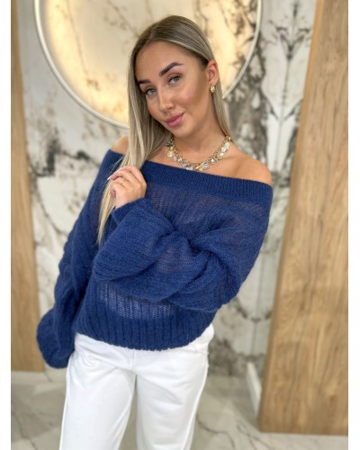 Sweter moherowy mgiełka By o la la...! denim