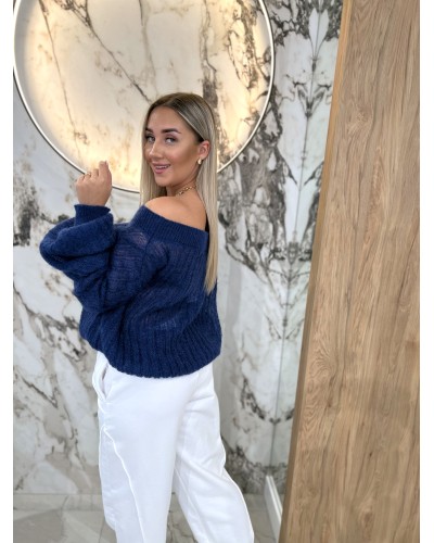 Sweter moherowy mgiełka By o la la...! denim