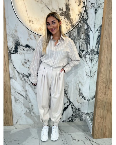 Eleganckie spodnie z medalikiem By o la la...! nude