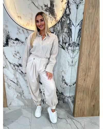 Eleganckie spodnie z medalikiem By o la la...! nude