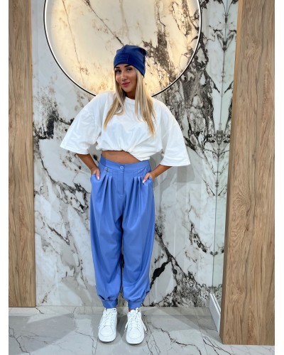 Eleganckie spodnie z medalikiem By o la la...! denim