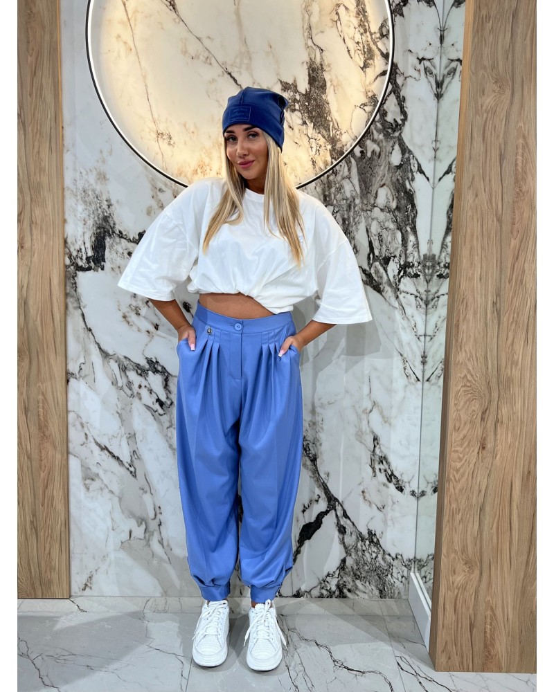 Eleganckie spodnie z medalikiem By o la la...! denim