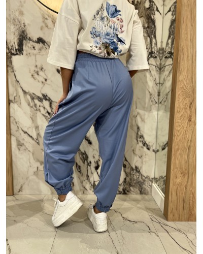 Eleganckie spodnie z medalikiem By o la la...! denim