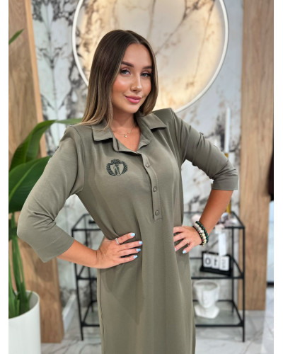 Sukienka polo midi By o la la...! olive