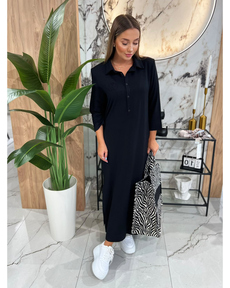 Sukienka polo midi By o la la...! czarna