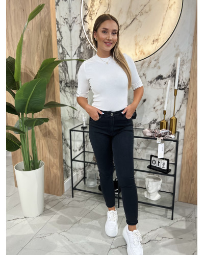 Spodnie jeansowe skinny By o la la...! czarne