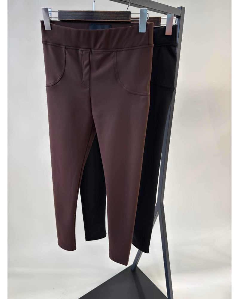 Legginsy push-up ocieplane By o la la...! espresso