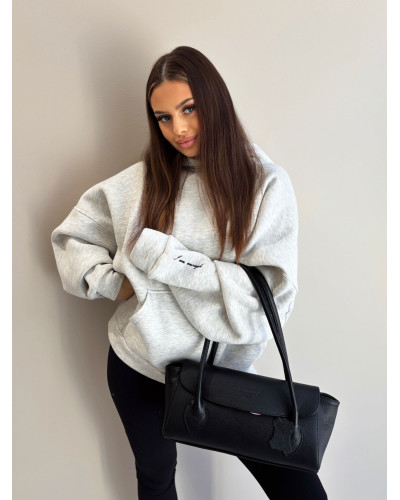 Bluza z haftem La Milla szary melanż