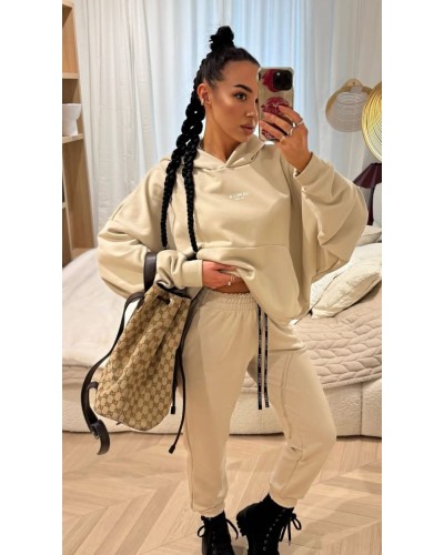 Spodnie dresowe La Milla beżowe