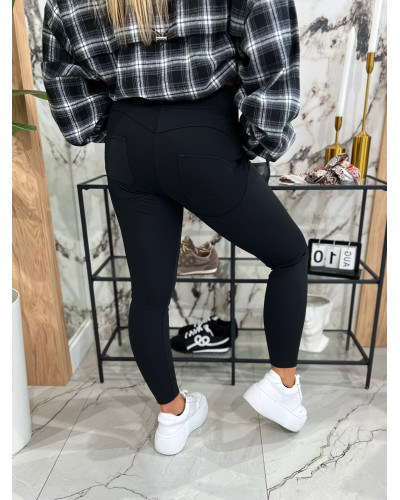 Legginsy push-up ocieplane By o la la...! czarne