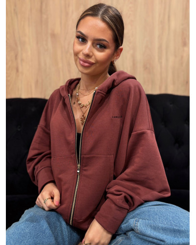 Bluza rozpinana La Milla rdzawa