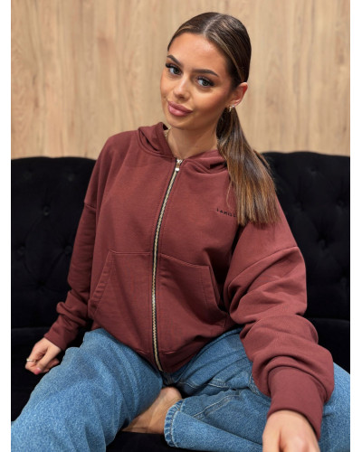 Bluza rozpinana La Milla rdzawa