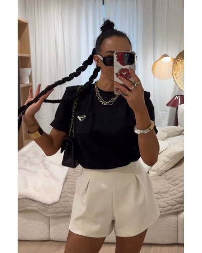 Spodenki materiałowe La Milla śmietanowe