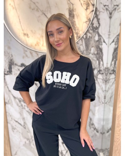 T-shirt SOHO By o la la...! czarny