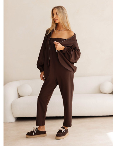 Komplet kombinezon plus bluza By o la la...! espresso