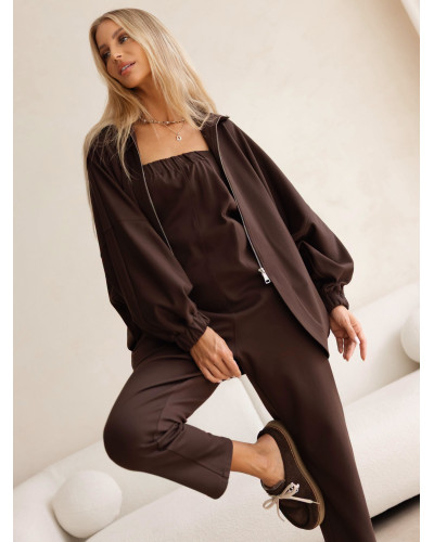 Komplet kombinezon plus bluza By o la la...! espresso