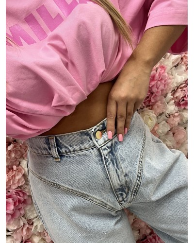 Spodnie jeansowe stringi La Milla niebieskie