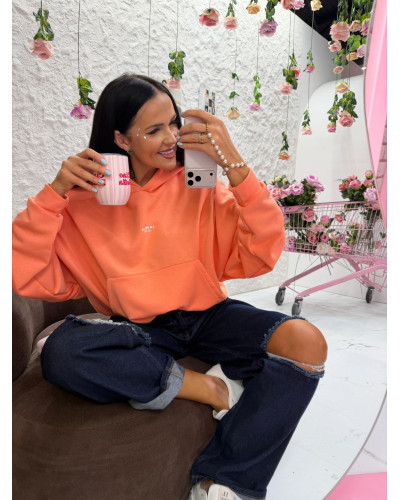 Bluza z kapturem La Milla pomarańcza