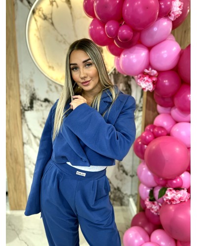 Marynarka krótka z odpinanym kapturem By o la la...! denim